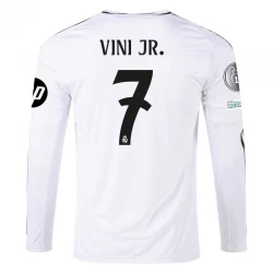 Camiseta Fútbol Real Madrid Vinicius Junior #7 2024-25 HP Primera Equipación Hombre Manga Larga