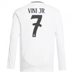 Camiseta Fútbol Real Madrid Vinicius Junior #7 2024-25 Primera Equipación Hombre Manga Larga