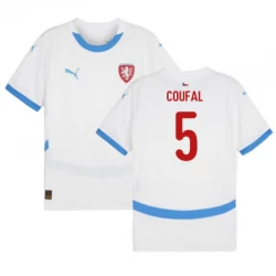 Camiseta Fútbol República Checa Coufal #5 Eurocopa 2024 Segunda Hombre Equipación