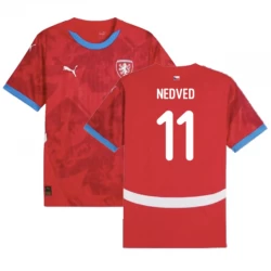 Camiseta Fútbol República Checa Nedved #11 Eurocopa 2024 Primera Hombre Equipación