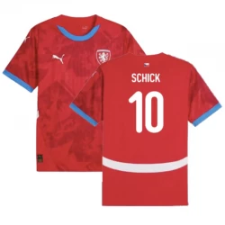 Camiseta Fútbol República Checa Schick #10 Eurocopa 2024 Primera Hombre Equipación