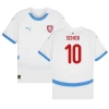 Camiseta Fútbol República Checa Schick #10 Eurocopa 2024 Segunda Hombre Equipación