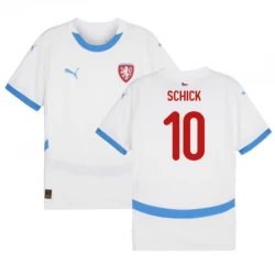 Camiseta Fútbol República Checa Schick #10 Eurocopa 2024 Segunda Hombre Equipación