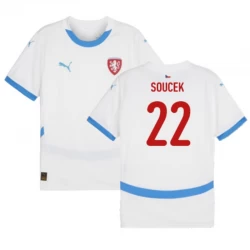 Camiseta Fútbol República Checa Soucek #22 Eurocopa 2024 Segunda Hombre Equipación
