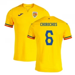 Camiseta Fútbol Rumania Chiriches #6 Eurocopa 2024 Primera Hombre Equipación