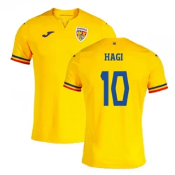 Camiseta Fútbol Rumania Hagi #10 Eurocopa 2024 Primera Hombre Equipación