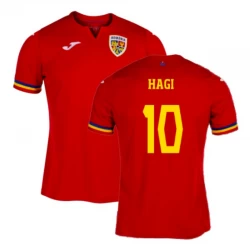 Camiseta Fútbol Rumania Hagi #10 Eurocopa 2024 Segunda Hombre Equipación