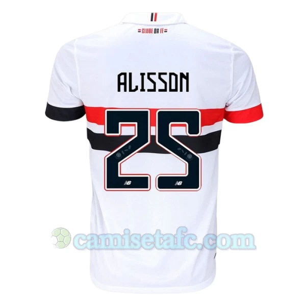 Camiseta Fútbol São Paulo FC Alisson #25 2024-25 Primera Equipación Hombre