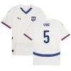 Camiseta Fútbol Serbia Vidic #5 Eurocopa 2024 Segunda Hombre Equipación