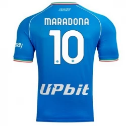 Camiseta Fútbol SSC Napoli Diego Maradona #10 2023-24 Primera Equipación Hombre