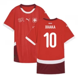 Camiseta Fútbol Suiza Granit Xhaka #10 Eurocopa 2024 Primera Hombre Equipación