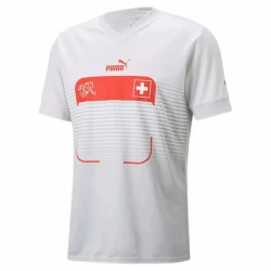 Camiseta Fútbol Suiza Mundial 2022 Segunda Hombre Equipación