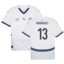 Camiseta Fútbol Suiza Rodriguez #13 Eurocopa 2024 Segunda Hombre Equipación
