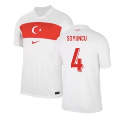 Camiseta Fútbol Turquía Soyuncu #4 Eurocopa 2024 Primera Hombre Equipación