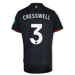 Camiseta Fútbol West Ham United 2024-25 Cresswell #3 Segunda Equipación Hombre