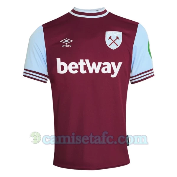 Camiseta Fútbol West Ham United 2024-25 Primera Equipación Hombre