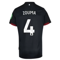 Camiseta Fútbol West Ham United 2024-25 Zouma #4 Segunda Equipación Hombre