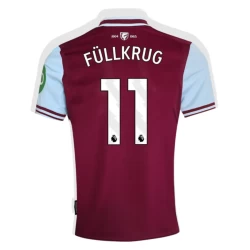 Camiseta Fútbol West Ham United Fullkrug #11 2024-25 Primera Equipación Hombre