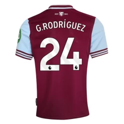 Camiseta Fútbol West Ham United G. Rodriguez #24 2024-25 Primera Equipación Hombre