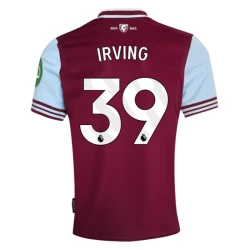 Camiseta Fútbol West Ham United Irving #39 2024-25 Primera Equipación Hombre