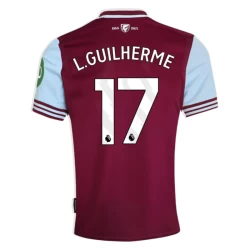 Camiseta Fútbol West Ham United L. Guilherme #17 2024-25 Primera Equipación Hombre