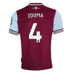 Camiseta Fútbol West Ham United Zouma #4 2024-25 Primera Equipación Hombre