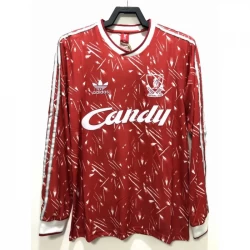 Camiseta Liverpool FC Retro 1989-91 Primera Hombre Manga Larga