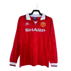 Camiseta Manchester United Retro 1992-94 Primera Hombre Manga Larga