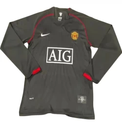 Camiseta Manchester United Retro 2007-08 Tercera Hombre Manga Larga