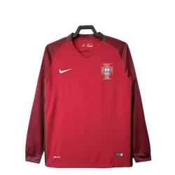 Camiseta Portugal Retro 2016 Primera Hombre Manga Larga