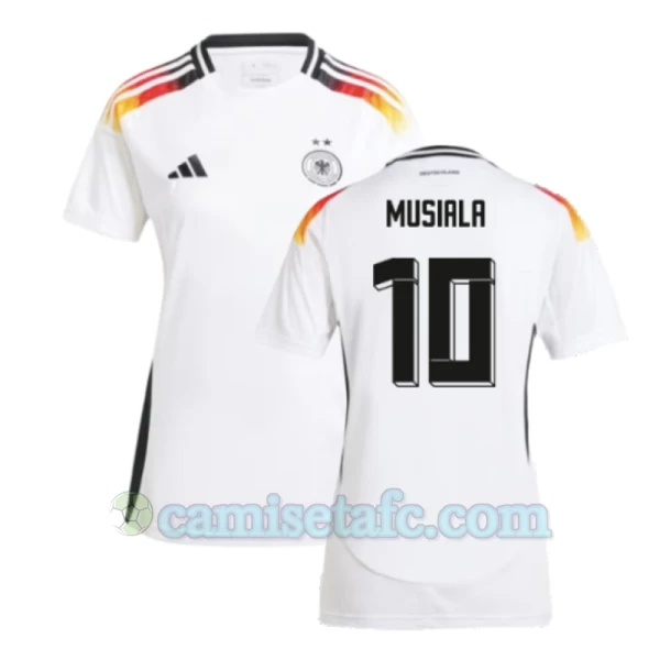 Mujer Camiseta Fútbol Alemania Jamal Musiala #10 Eurocopa 2024 Primera Equipación