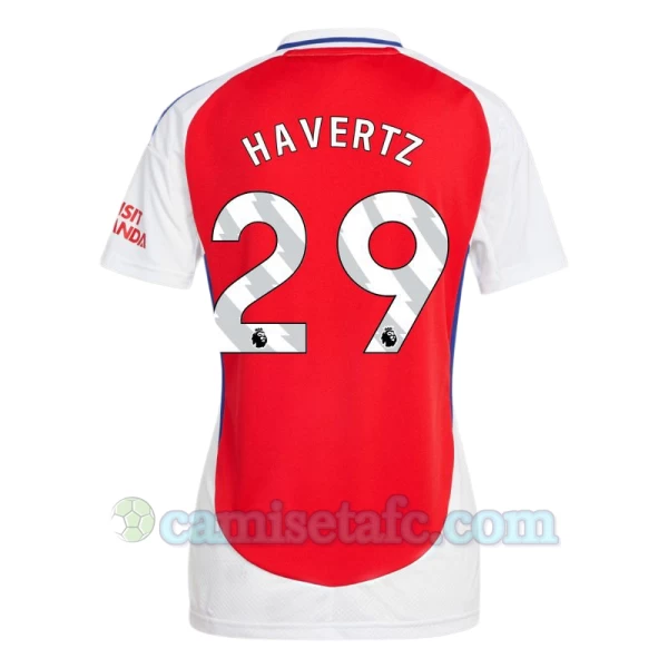 Mujer Camiseta Fútbol Arsenal FC Kai Havertz #29 2024-25 Primera Equipación