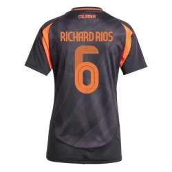 Mujer Camiseta Fútbol Colombia Richard Rios #6 Copa America 2024 Segunda Equipación