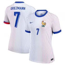 Mujer Camiseta Fútbol Francia Antoine Griezmann #7 Eurocopa 2024 Segunda Equipación