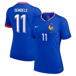 Mujer Camiseta Fútbol Francia Dembele #11 Eurocopa 2024 Primera Equipación