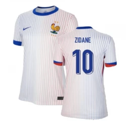 Mujer Camiseta Fútbol Francia Zinédine Zidane #10 Eurocopa 2024 Segunda Equipación