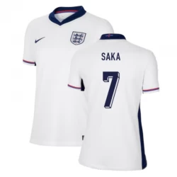 Mujer Camiseta Fútbol Inglaterra Bukayo Saka #7 Eurocopa 2024 Primera Equipación