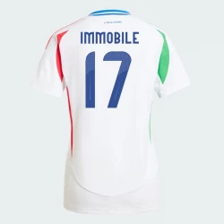 Mujer Camiseta Fútbol Italia Ciro Immobile #17 Eurocopa 2024 Segunda Equipación