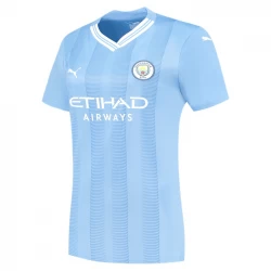 Mujer Camiseta Fútbol Manchester City 2023-24 Primera Equipación