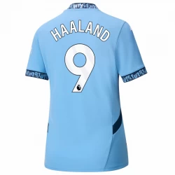 Mujer Camiseta Fútbol Manchester City Erling Haaland #9 2024-25 Primera Equipación