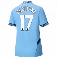 Mujer Camiseta Fútbol Manchester City Kevin De Bruyne #17 2024-25 Primera Equipación