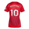 Mujer Camiseta Fútbol Manchester United Marcus Rashford #10 2024-25 Primera Equipación