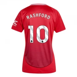 Mujer Camiseta Fútbol Manchester United Marcus Rashford #10 2024-25 Primera Equipación