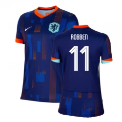 Mujer Camiseta Fútbol Países Bajos Arjen Robben #11 Eurocopa 2024 Segunda Equipación