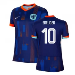 Mujer Camiseta Fútbol Países Bajos Wesley Sneijder #10 Eurocopa 2024 Segunda Equipación