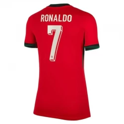 Mujer Camiseta Fútbol Portugal Cristiano Ronaldo #7 Eurocopa 2024 Primera Equipación