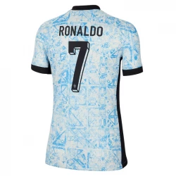 Mujer Camiseta Fútbol Portugal Cristiano Ronaldo #7 Eurocopa 2024 Segunda Equipación