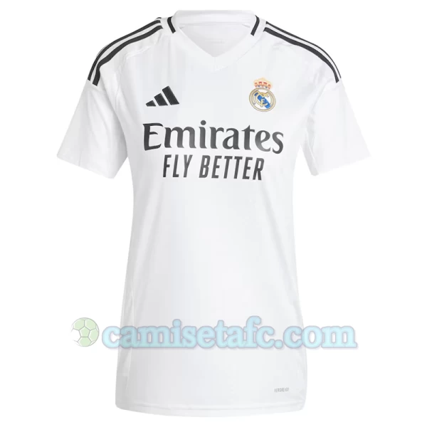 Mujer Camiseta Fútbol Real Madrid 2024-25 Primera Equipación