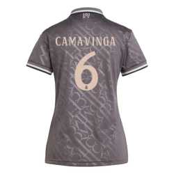 Mujer Camiseta Fútbol Real Madrid Eduardo Camavinga #6 2024-25 Tercera Equipación