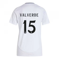 Mujer Camiseta Fútbol Real Madrid Federico Valverde #15 2024-25 Primera Equipación